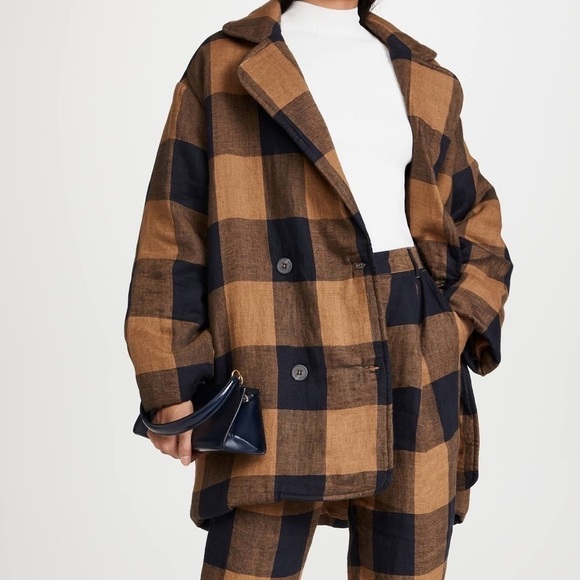 NWT MARA HOFFMANClem Jacket - Black Brown XXS